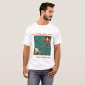 T-shirt Enkel T-shirt, Vit T Shirts Marsvin Guinea pig (Devant entier)
