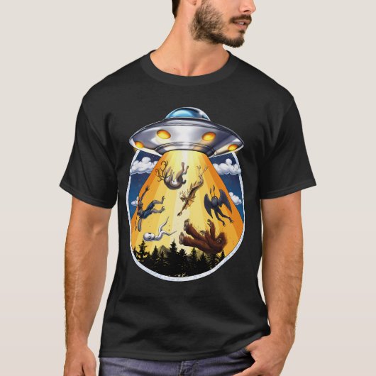 T-shirt Enlèvement Alien de Cryptides (Devant)