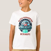 T-shirt Enlèvement Alien Mishap Dessin Drôle Vache (Devant)