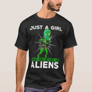T-shirt Enlèvement Alien Ufo Science-Fiction Filles Femmes