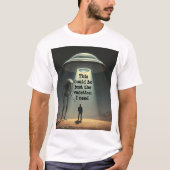 T-shirt Enlèvement d'Aliens (Devant)