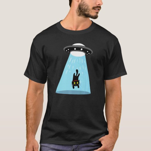 T-shirt Enlèvement de chat extraterrestre (Devant)