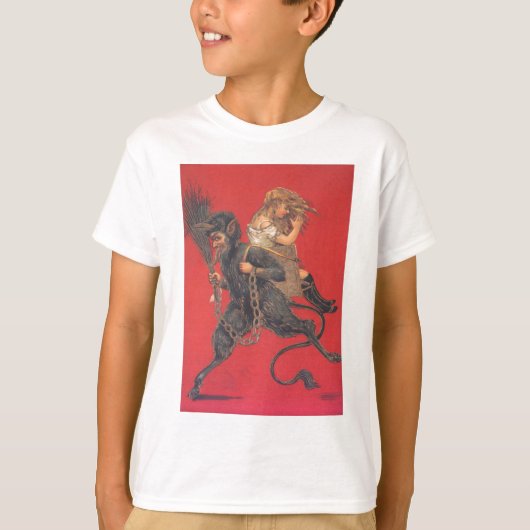 T-shirt Enlèvement de fille par Krampus (Devant)