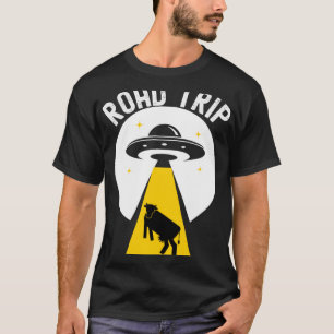 T-shirt Enlèvement de vache extraterrestre UFO vaisseau sp