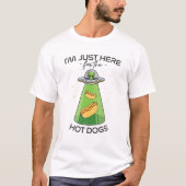 T-shirt Enlèvement d'OVNI Alien, Chien Chaud Drôle pour l' (Devant)