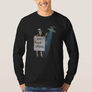 T-shirt Enlever Plus De Vache De Poulets Ufo Enlèvement D'