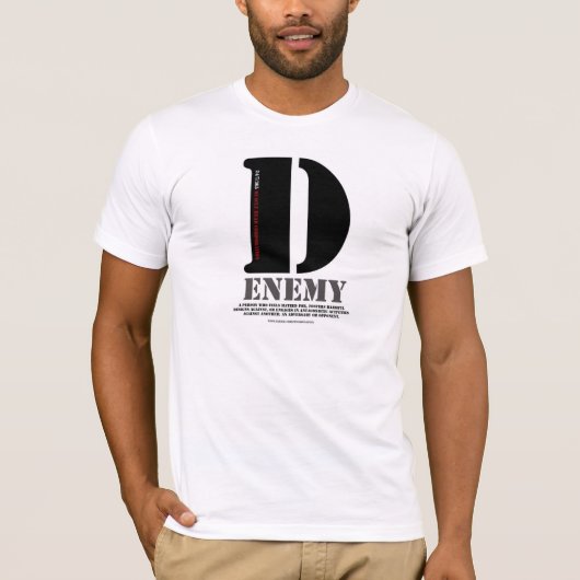 T-shirt Ennemi de D (Devant)