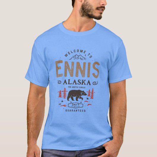 T-shirt Ennis Alaska Town Oversized (Devant)