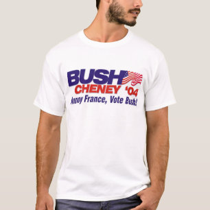 T-shirt Ennuyez la France, vote Bush
