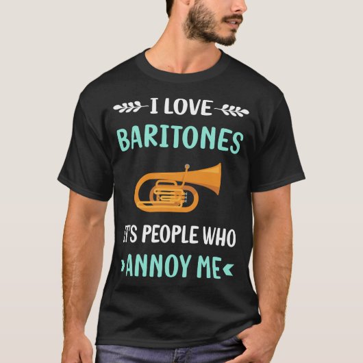 T-shirt Ennuyez-moi Baritone (Devant)