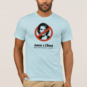 T-shirt Ennuyez un libéral - travail dur. Réussissez.