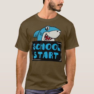 T-shirt Énoncé Stylisé Enfants Premier Jour Début De L'Éco