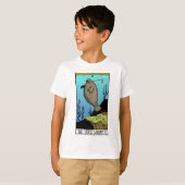 T-shirt énorme de lumière du lamantin des enfants (Devant entier)