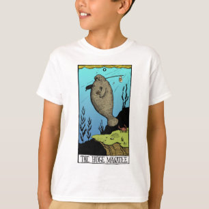 T-shirt énorme de lumière du lamantin des enfants