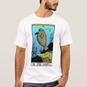 T-shirt énorme de lumière du lamantin des hommes