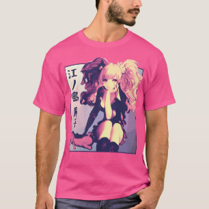 T-shirt Enoshima Junko Danganronpa Vaporwave Anime Aesthet