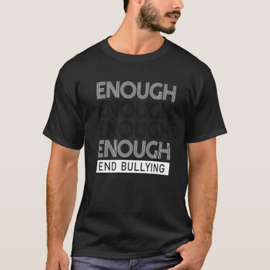 T-shirt Enough End Bullying Unity Day Anti Bullying Kids O (Devant)