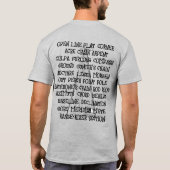 T-SHIRT ENQUÊTE SUR LE SURVEILLANT DES TERRES MESURE GÉOGR (Dos)