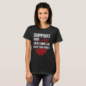 T-shirt Enquêteur scientifique judiciaire Preuves Forensic (Devant entier)