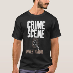 T-shirt Enquêteur sur la scène de crime Détective privée E
