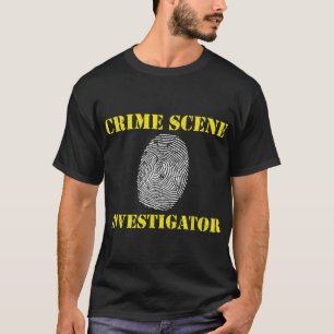 T-shirt Enquêteur sur la scène de crime empreintes digital