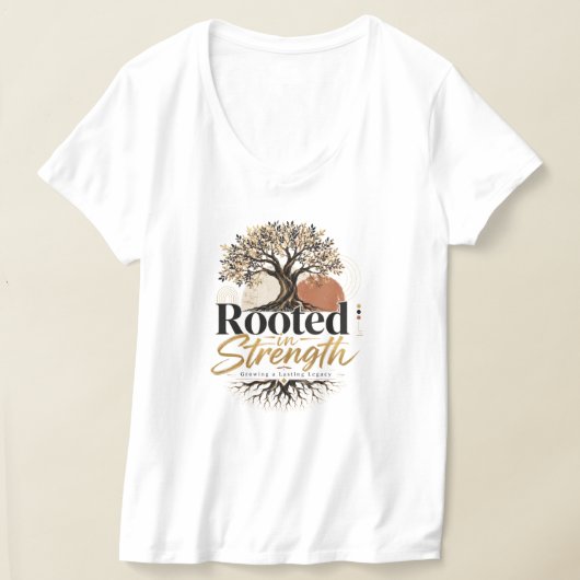 T-shirt Enraciné dans la force (Poser)