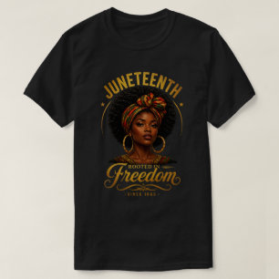 T-shirt Enraciné dans la liberté Juneteenth 1865 Or Art