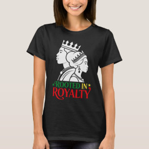 T-shirt Enraciné dans la royauté Héritage du sang africain
