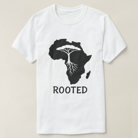 T-shirt Enraciné en Afrique (Design devant)
