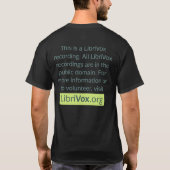 T-shirt Enregistrement de Librivox (Dos)