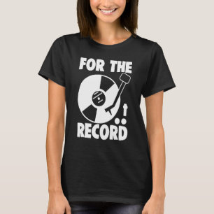 T-shirt Enregistrement Phonographique Vinyle Enregistremen