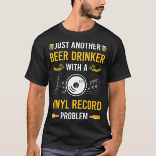 T-shirt Enregistrements de vinyle de bière