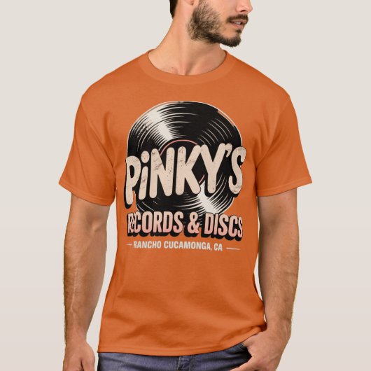 T-shirt Enregistrements et disques de Pinky (Devant)