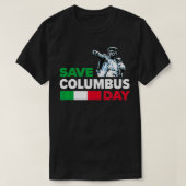 T-shirt Enregistrer Columbus Day Italian Pride (Design devant)