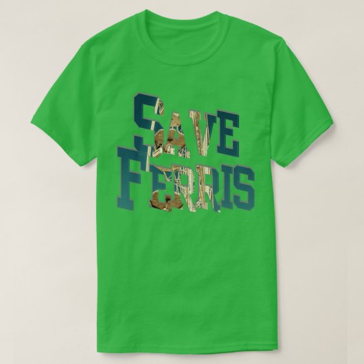 T-shirt Enregistrer Ferris (Design devant)