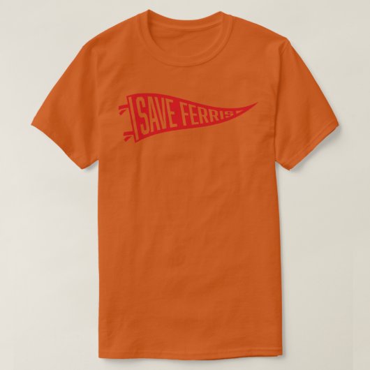T-shirt Enregistrer Ferris Pennant Rouge (Design devant)