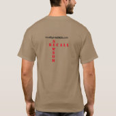 T-shirt Enregistrer la caméra numérique californienne (Dos)