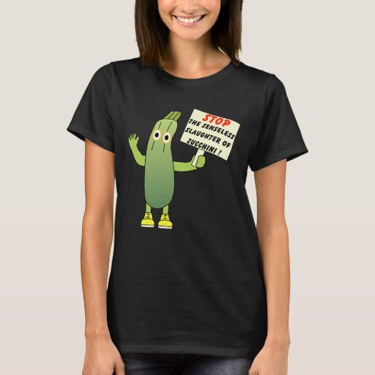T-shirt Enregistrer la courgette (Devant)