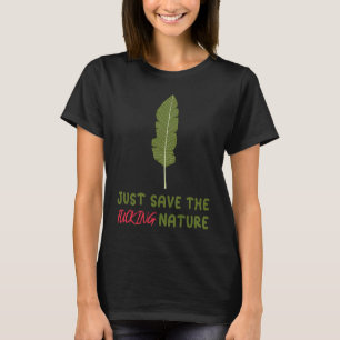 T-shirt Enregistrer la nature pour une protection de l'env