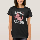 T-shirt Enregistrer Le Design Axolotls Pour Les Amateurs D (Devant)