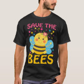 T-shirt Enregistrer le dessin sur les abeilles (Devant)