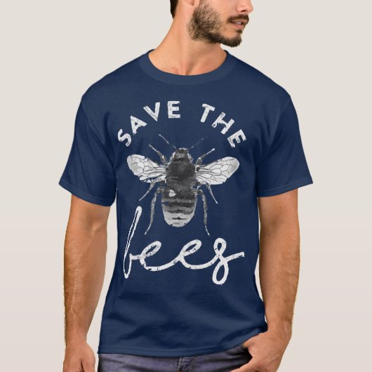 T-shirt Enregistrer le devis de conservation des abeilles (Devant)