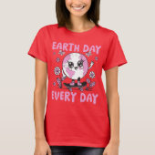 T-shirt Enregistrer les axes terrestres en direct ici | En (Devant)