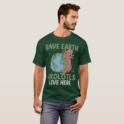 T-shirt Enregistrer les axes terrestres en direct ici | En (Devant entier)