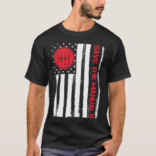 T-shirt Enregistrer Les Manuels 6 Vitesse Transmission man