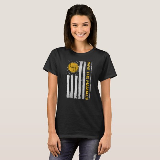 T-shirt Enregistrer Les Manuels 6 Vitesse Transmission man (Devant entier)