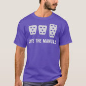 T-shirt Enregistrer Les Manuels Stick Shift Car Lover (Devant)