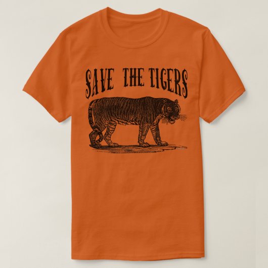 T-SHIRT ENREGISTRER LES TIGRES (Design devant)