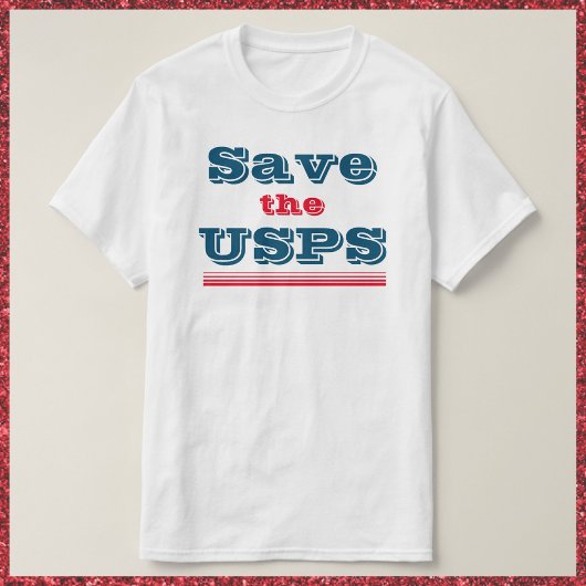 T-shirt Enregistrer l'USPS
