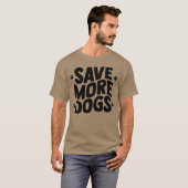 T-shirt Enregistrer plus de chiens amis garçon (Devant entier)